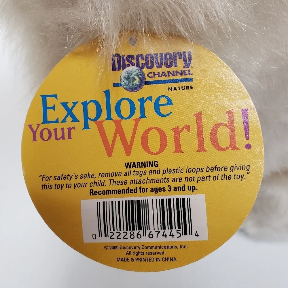 Discovery Channel Wild Life Akur the Arctic Fox Realistic Large Animal Plush - Picture 9 of 10